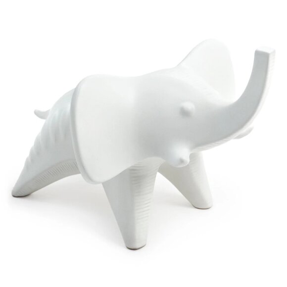Jonathan Adler Figurine White Menagerie Sculpture Elephant